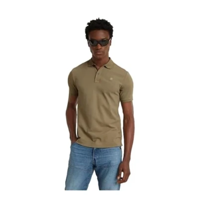 Abbildung von G STAR RAW Men&#039;s Polos Dunda Slim Polo, Braun (dk fawn D11595 5864 7172), XS
