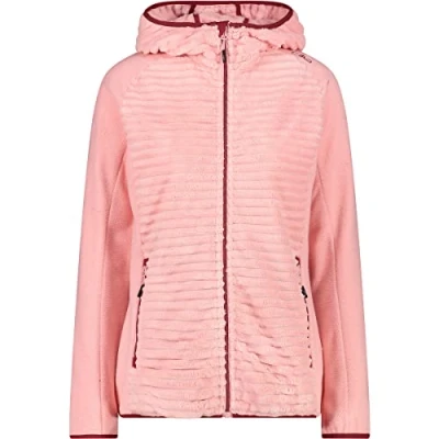 Abbildung von CMP Damen Highloft Fleecejacke mit fester Kapuze, B. Co. Gesso, D38