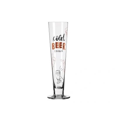 Abbildung von RITZENHOFF 1011016 Bier Glas 330 ml Serie Heldenfest, Motiv Nr. 16, rund und mehrfarbig Made in Germany