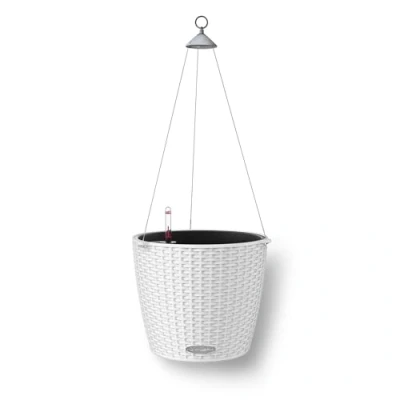 Abbildung von Lechuza® Blumentopf Nido 28 Cottage weiß AIO Komplettset