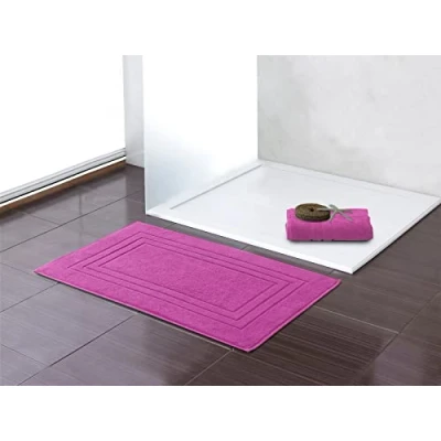 Abbildung von CLASS HOME COLLECTION Duschmatte 2er Pack Frottee Duschvorleger 50x70 cm, weich, anschmiegsam, saugfähig, strapazierfähig, Baumwolle, cm