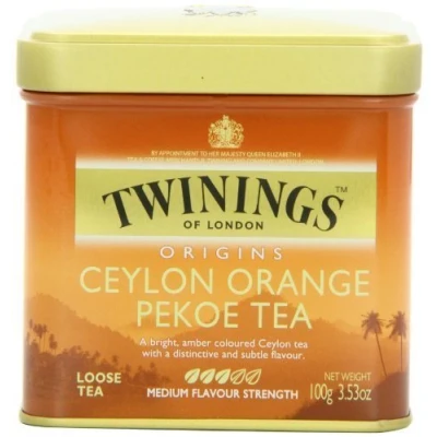 Abbildung von Twinings Ceylon Orange Pekoe Tea, Loose 3.53 Ounce Tin by