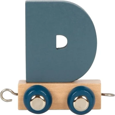 Abbildung von small foot Buchstabenzug Polar D aus Holz, Holzzug individuell kombinierbar, zum Dekorieren und Verschenken, 12574