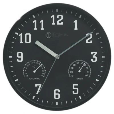 Abbildung von Miraval Wanduhr Thermometer Hygrometer