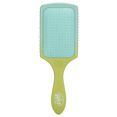 Abbildung von WetBrush Paddle Detangler mit HeatFlex Borsten und Aquavents, um das Trocknen zu erleichtern, Eine breitere Oberfläche entwirrt die Haare in kürzerer Zeit sanft, Feel Good Ombre Grün Blau