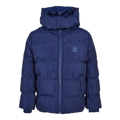 Abbildung von Urban Classics Hooded Puffer Winterjacke für Kinder, Größe: 122/128, Spaceblue