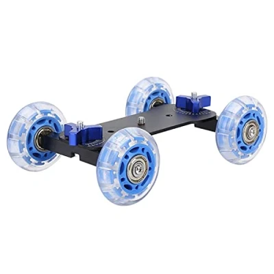 Abbildung von Aigid Kamera Dolly Skater，Mini Desktop 10KG Lastschiene Roller Track Slider Skater Auto für DSLR Camcorder