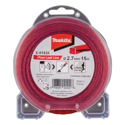 Abbildung von Makita Rasentrimmer Ersatzspule Mähfaden Four Leaf 2,7mmx15m E 01828