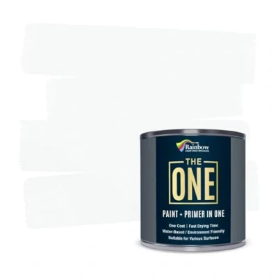 Abbildung von The One Paint Farbe für mehrere Oberflächen, 250 ml, Satin Finish, weiß