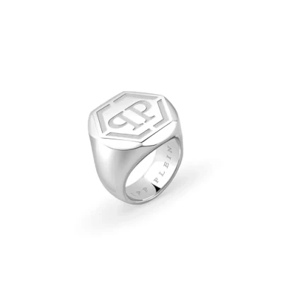 Abbildung von Philipp Plein Herren Ring Edelstahl Silber Edge PJPEA01R, Ringgröße:64 (20.3 mm Ø)