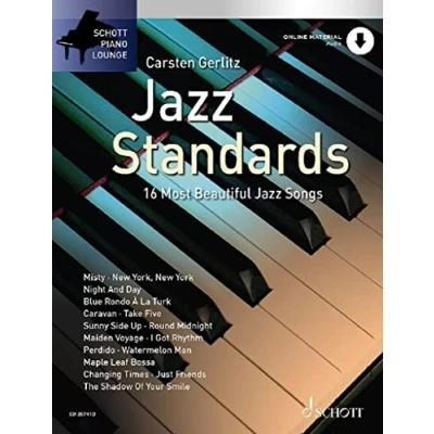 Abbildung von Jazz Standards: 16 Most Beautiful Songs. Klavier. (Schott Piano Lounge)