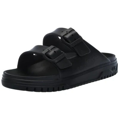 Abbildung von Armani Exchange Herren Soul Slide Bucket Sandale, Schwarz, 41 EU