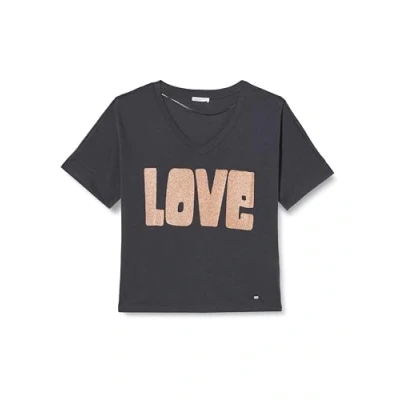 Abbildung von Key Largo WT Lonely Vneck Tshirt print, Damen, Größe: Small, Anthra