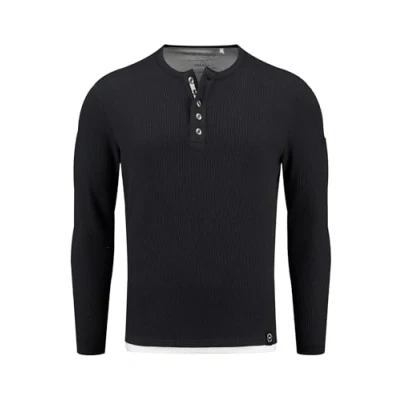 Abbildung von Key Largo MSW Sandro Button Strickpullover, Herren, Größe: XL, Navy
