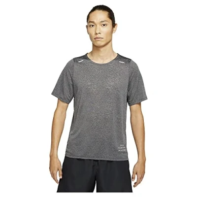 Abbildung von Nike Herren Rn Dvn Rise 365 Jac T Shirt, Black/Iron Grey/Reflective Sil, L EU