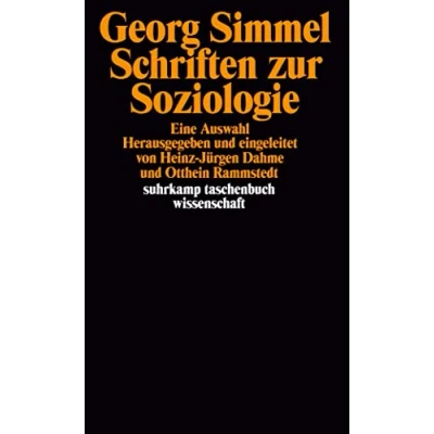 Abbildung von Schriften zur Soziologie: Eine Auswahl (suhrkamp taschenbuch wissenschaft)