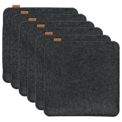 Abbildung von Miqio Sitzkissen 6 er Set Sitzauflage mit Antirutschnoppen 40 x cm, Nachhaltig: Aus recycelten PET Flaschen hergestellt.