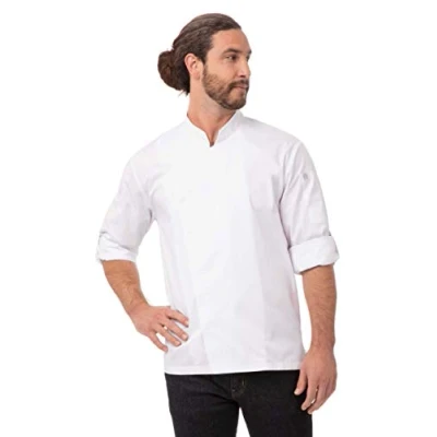 Abbildung von Chef Works Herren Kochmantel Kochjacke Lansing, Weiss/opulenter Garten, X Large