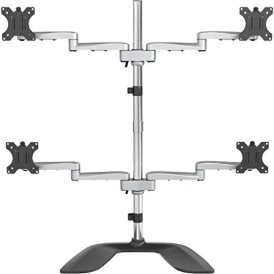 Abbildung von StarTech.com Monitorhalterung für vier Bildschirme (für bis zu 32&quot; VESA Monitore, beweglich, Stahl &amp; Aluminium), 4.9&quot; x 13.7&quot; 21.8&quot;