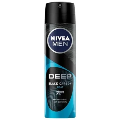 Abbildung von 6x Nivea Men Deospray (72H) Deep Black Carbon Beat 150ml