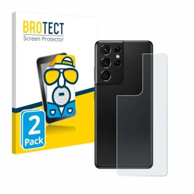Abbildung von BROTECT Entspiegelungs Schutzfolie für Samsung Galaxy S21 Ultra 5G (Rückseite) (2 Stück) Matte Displayschutz Folie, Anti Reflex, Fingerprint