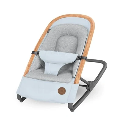 Abbildung von Maxi Cosi Kori 2 in 1 Babywippe, 06 Monate, bis 9 kg, Baby Bouncer, 3 mit einer Hand einstellbare Liegepositionen, leicht &amp; kompakt, Easy Gurt, Kissen für Neugeborene, Essential Grey
