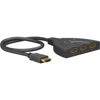 Abbildung von goobay 58487 HDMI Switch 3 in 1 Out / 4K bei 30Hz (2160p) Verteiler/HDMI 1.4 für PS4, PS5, Laptops oder Monitore