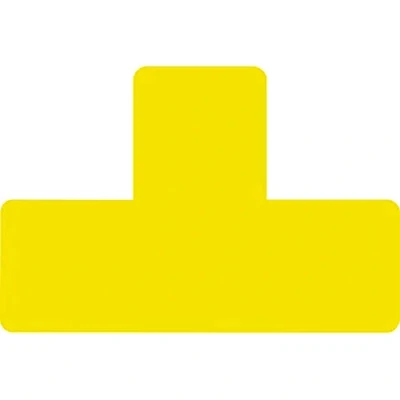 Abbildung von Tarifold Pro Fußbodensymbol &#039;T&#039; 15cm gelb