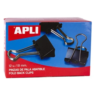 Abbildung von 5 Star Foldback Klammern 51mm schwarz Inh.12
