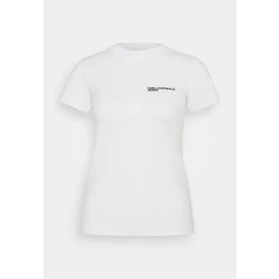 Abbildung von Karl Lagerfeld Jeans SLIM FIT TEE Tshirt basic, Damen, Größe: Large, White