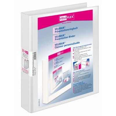Abbildung von Veloflex Ringbuch Velodur A4 30mm 4 Ringe weiß
