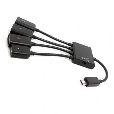 Abbildung von Chenyang Micro USB Host OTG 3 Port Hub Adapter Kabel mit Strom für Galaxy S5 i9600 Note3 N9000 Handy &amp; Tablet