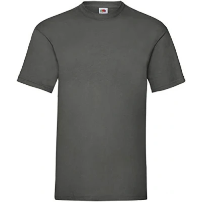 Abbildung von Fruit of the Loom Herren Valueweight Short Sleeve T Shirt, Grau (Light Graphite), L
