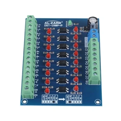 Abbildung von Optokoppler Isolationsmodul,8 Kanal Optocoupler Isolation Module,24V bis 3,3V Pegel Spannungswandler PNP Ausgang SPS Signal Spannungsisolationsplatine