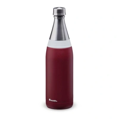 Abbildung von Aladdin Fresco Thermavac Trinkflasche Edelstahl 0.6L Burgundy Red Thermosflasche Auslaufsicher Hält 10+ Stunden Kalt Wasserflasche BPA Frei Thermoskanne Spülmaschinenfest