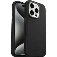 Abbildung von OtterBox Symmetry Series Cactus Leather MagSafe Hülle für iPhone 15 Pro, stoßfest, sturzsicher, dünne Schutzhülle, 3x mehr Stürze als nach Militärstandard, Schwarz