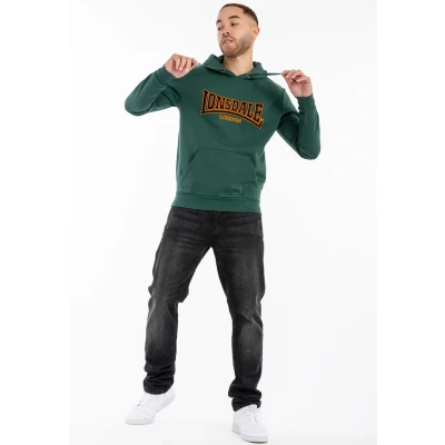 Abbildung von Lonsdale Classic Kapuzenpullover, Herren, Größe: XXL, Bottle green
