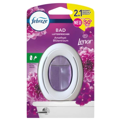 Abbildung von Febreze Raumduft Bad Lufterfrischer Amethyst Blütentraum (1er Pack)
