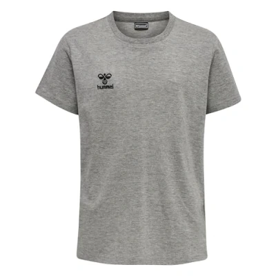 Abbildung von Hummel MOVE GRID Tshirt print für Kinder, Größe: 152, Grey melange