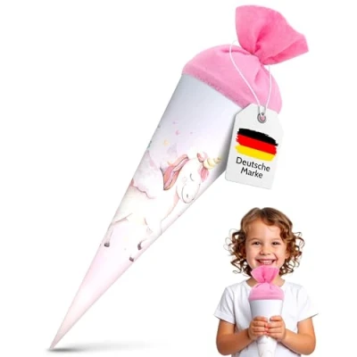 Abbildung von itenga Schultüte Geschwister 35cm Einhorn