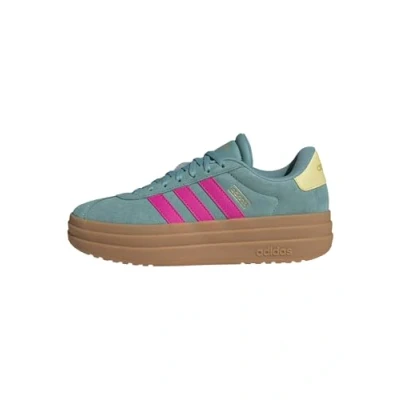 Abbildung von adidas Damen VL Court Bold Shoes Schuhe, Powder Teal/Shock Pink/Powder Yellow, 38 2/3 EU