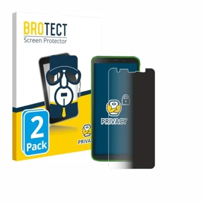 Abbildung von BROTECT (2 Stück Anti Spy Blickschutzfolie für Blackview BV6300 Pro Privacy Screen Protector [Displayschutz Folie, Sichtschutz, Blaulichtfilter]