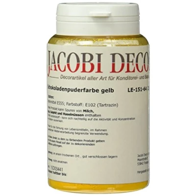 Abbildung von Cake Company fettlösliche Puder Farbe gelb (1 x 25 g) Ideal zum färben von Lebensmitteln