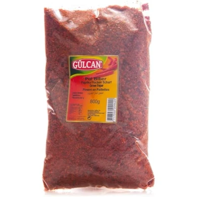 Abbildung von 3 x 800g XL Beutel Gülcan Pul Biber Paprikapulver Paprikaflocken Scharf