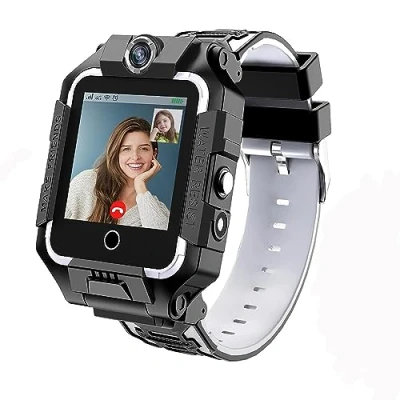 Abbildung von LiveGo Smartwatch Kinder mit GPS und Telefon, 4G Sicheres 360 Drehbarem, GPS/SOS Anruf für Kinder, Studenten im Alter von 4 12Y, Geburtstagsgeschenke Schultag(Schwarz)