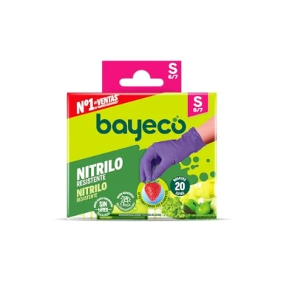 Abbildung von Bayeco Nitrilhandschuhe, Unisex, Erwachsene, 20 Stück, S