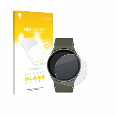 Abbildung von upscreen Entspiegelungs Schutzglas für Samsung Galaxy Watch 7 (40 mm) Schutzfolie Matt, Glas Folie [mattierend, 9H Panzerschutz, Anti Fingerprint]