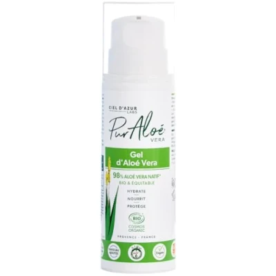 Abbildung von Ciel d&#039;Azur Labs Aloe Vera Bio Pur Aloé 98% Native &amp; fair Gesicht und Körper 99% natürlichen Ursprungs Flasche 250 ml (Verpackung kann variieren)