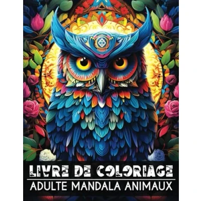 Abbildung von Livre de Coloriage Adulte Mandala Animaux: Animaux Fantastiques à Colorier pour Adultes en Style
