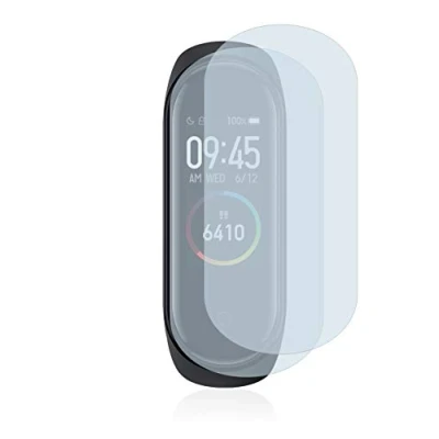 Abbildung von BROTECT 2 Stück Full Cover Schutzfolie für Xiaomi Mi Band 4 Screen Displayschutz Folie [3D Curved, Anti Fingerprint, Kristall Klar]
